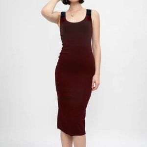 GUESS Quilted Shoulder Bodycon Sheath Dress